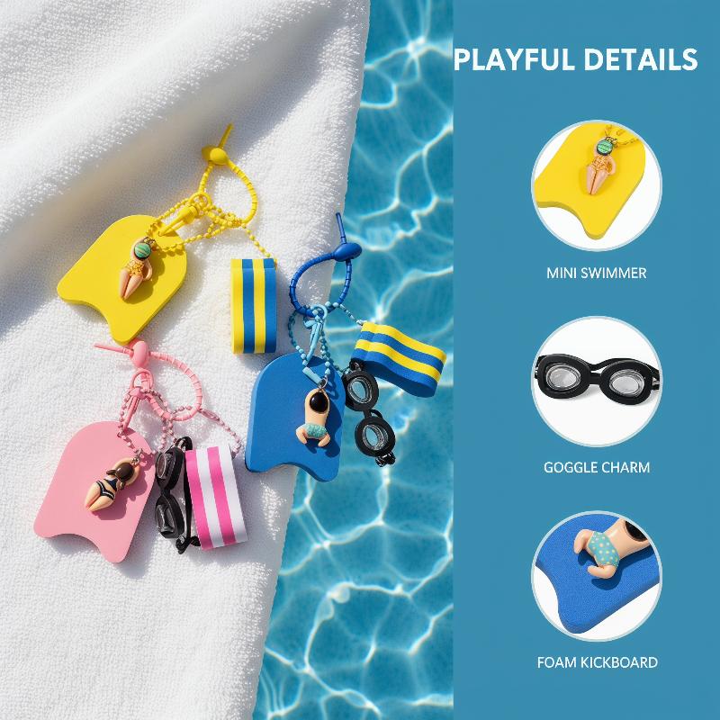 1*EVA Keychain Swim Themed Key - đánh giá và giá Swimming Kickboard