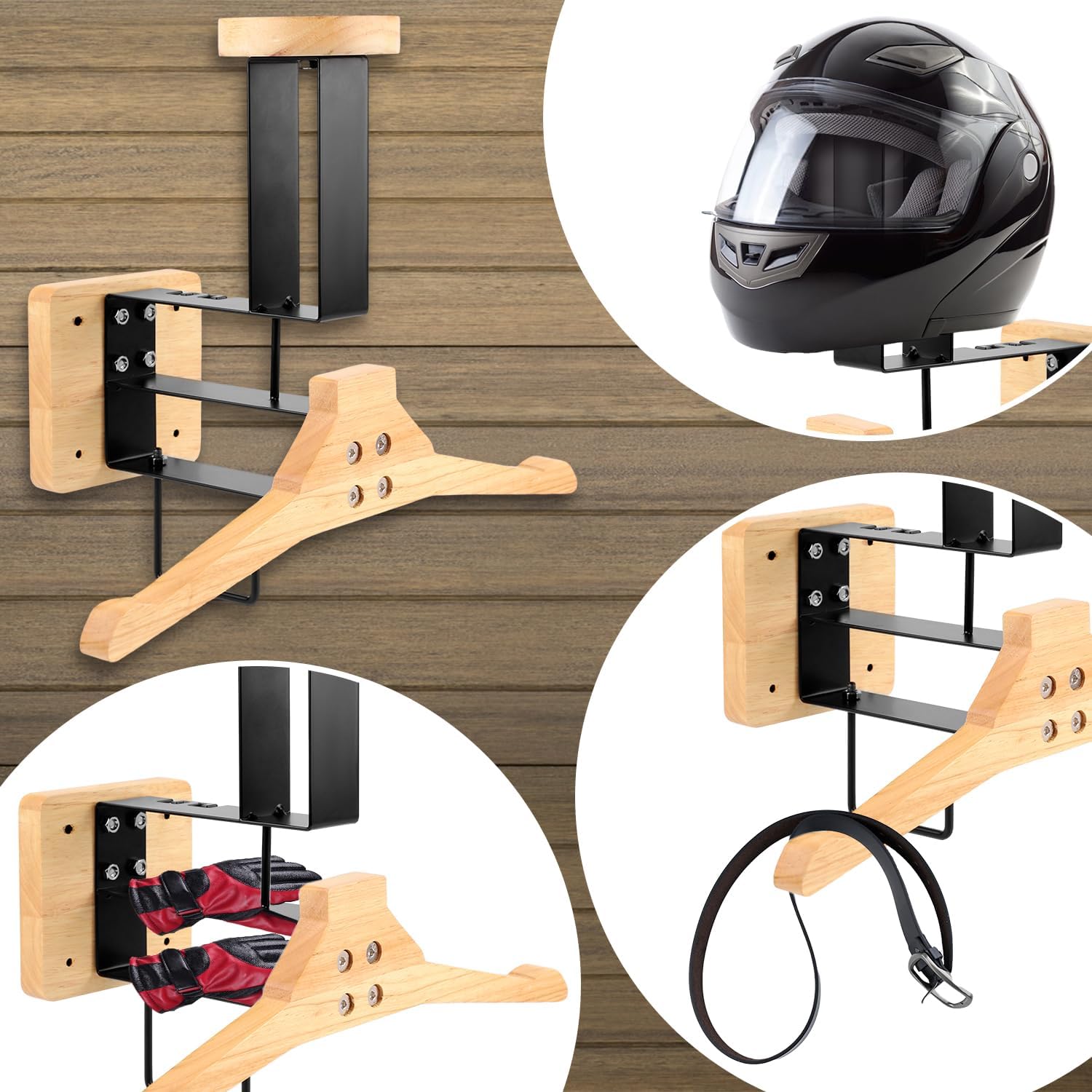 Wood Motorcycle Helmet Holder  - đánh giá và giá Sports Equipment Rack