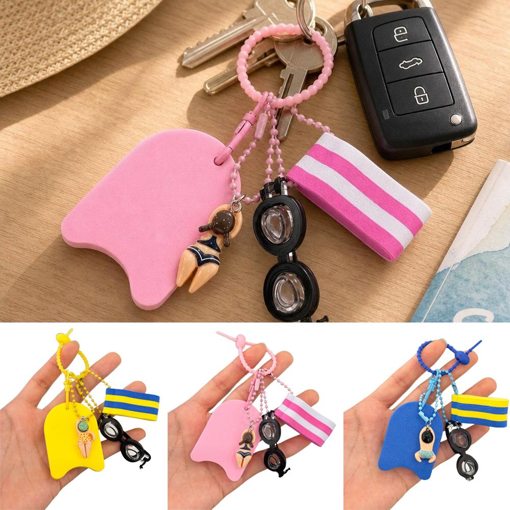 Cute Swimming Theme Keychain M - đánh giá và giá Swimming Kickboard
